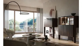 Madia di design in legno Cremona di Cattelan Italia
