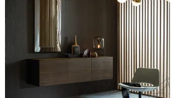 Madia sospesa in legno di Rovere Coke Linea di Riflessi