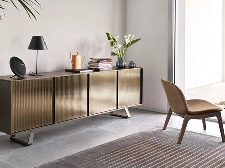 Madia in vetro specchiato Secret di Calligaris
