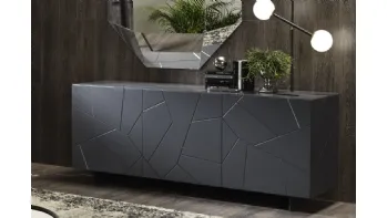 Madia in legno laccato Segno di Riflessi