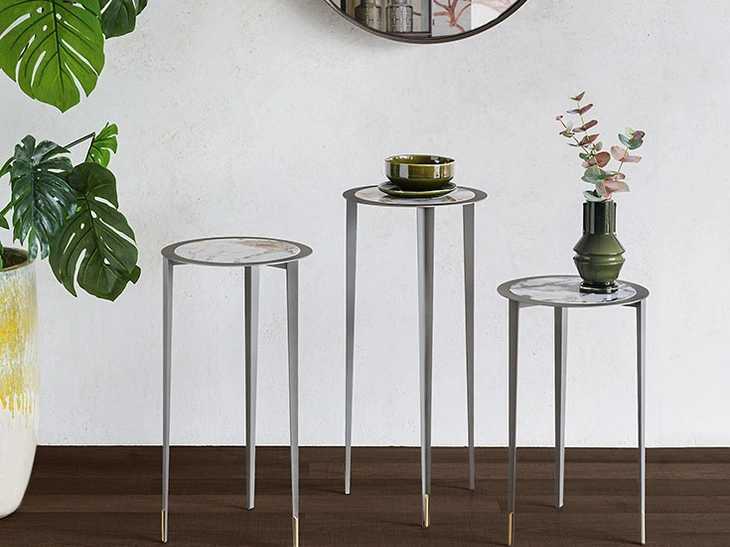 Consolle moderna su più livelli Brio Keramic di Cattelan Italia