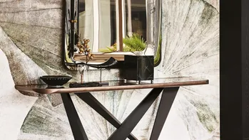 Consolle in ceramica effetto marmo Westin Keramik Premium di Cattelan Italia