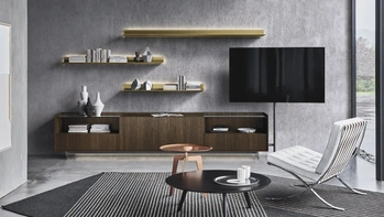 Parete Attrezzata Cabaret Glass 03 di Sangiacomo