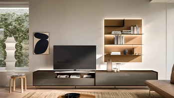 Parete Attrezzata Cabaret Glass 04 di Sangiacomo