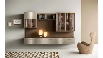Parete Attrezzata Kosmos KC110 in legno Mercantini