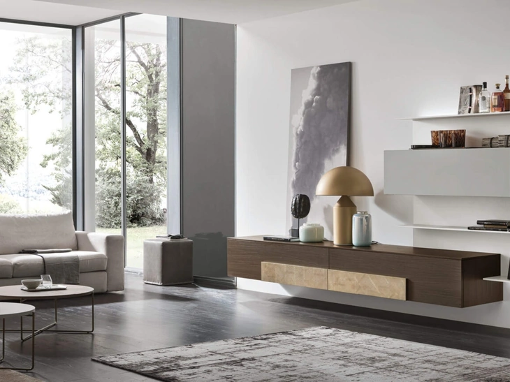 Parete Attrezzata Seta Comp SU2120 di Maronese