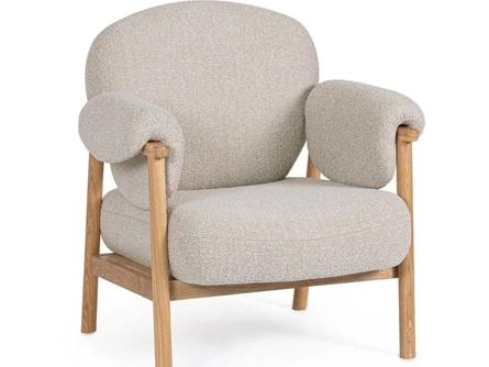 Poltrona in tessuto Calista di Bizzotto