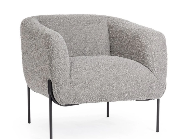 Poltroncina in tessuto Claudine di Bizzotto