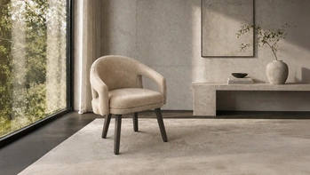 Poltroncina in pelle Fosca di Pianca