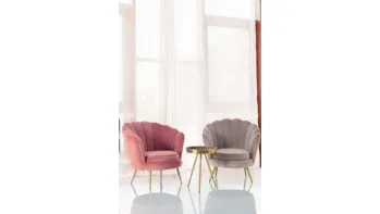 Poltroncina in velluto Giliola di Bizzotto