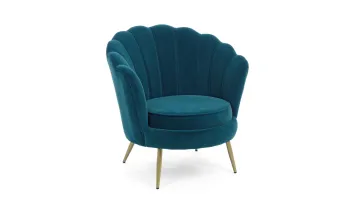 Poltrona Giliola Blu Pavone di Bizzotto