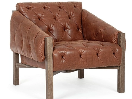 Poltrona in ecopelle Harrison di Bizzotto