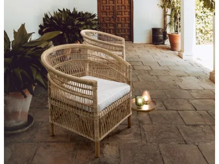 Poltroncina in rattan Josefina di Bizzotto