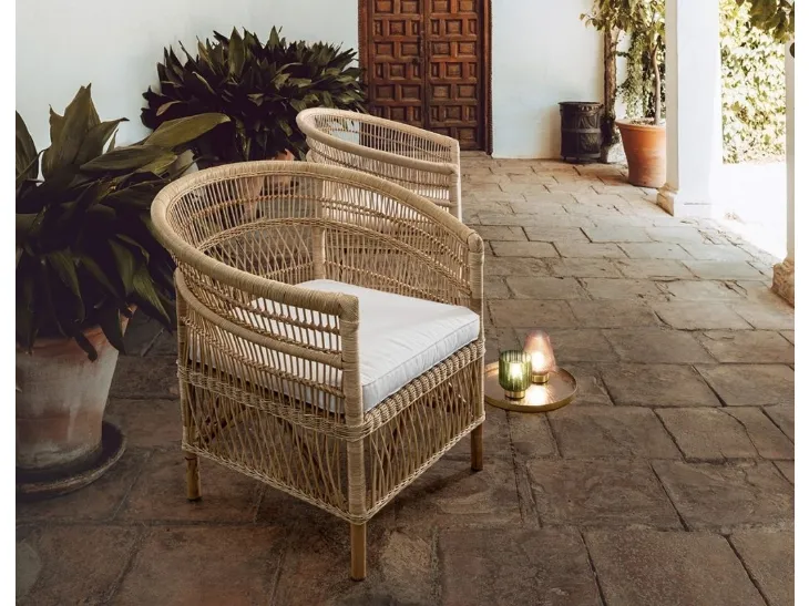 Poltroncina in rattan Josefina di Bizzotto