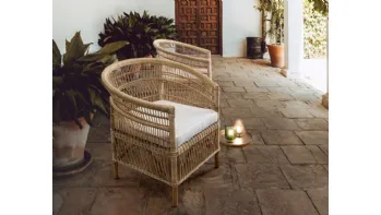 Poltroncina in rattan Josefina di Bizzotto