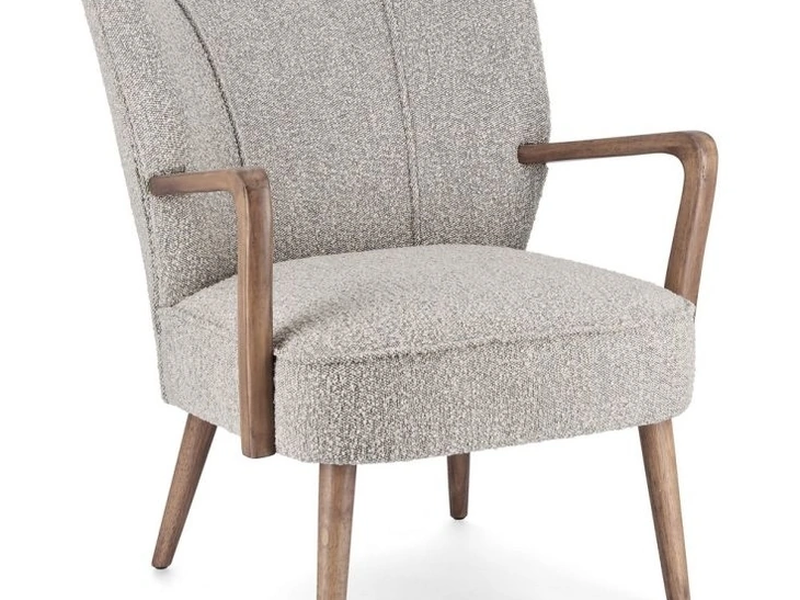 Poltroncina in tessuto e legno Moritz di Bizzotto