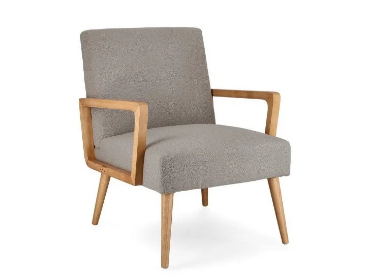 Poltroncina in tessuto e legno Veriana di Bizzotto