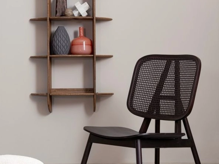 Poltrona in legno e rattan Yves di Bizzotto