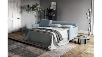 Divano Letto in tessuto con penisola Amadeus di Felis