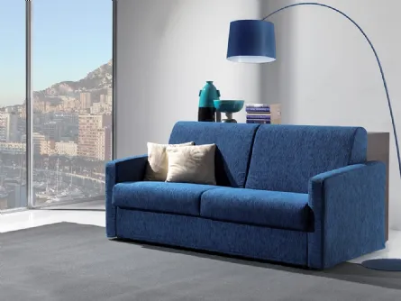 Divano Letto in tessuto blu Lilia di Crippa Salotti