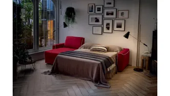 Divano Letto in tessuto Dakota di Felis