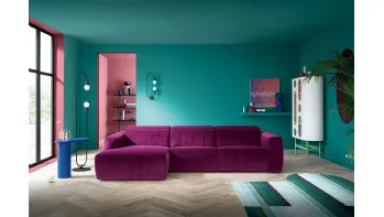 Divano relax con penisola Kensington di Felis