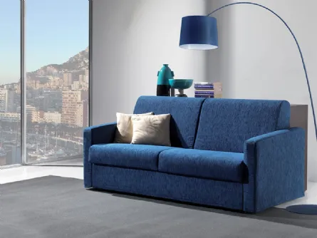 Divano letto in tessuto blu Lilia di Crippa Salotti
