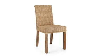Sedia Analuz i n rattan e legno di Bizzotto