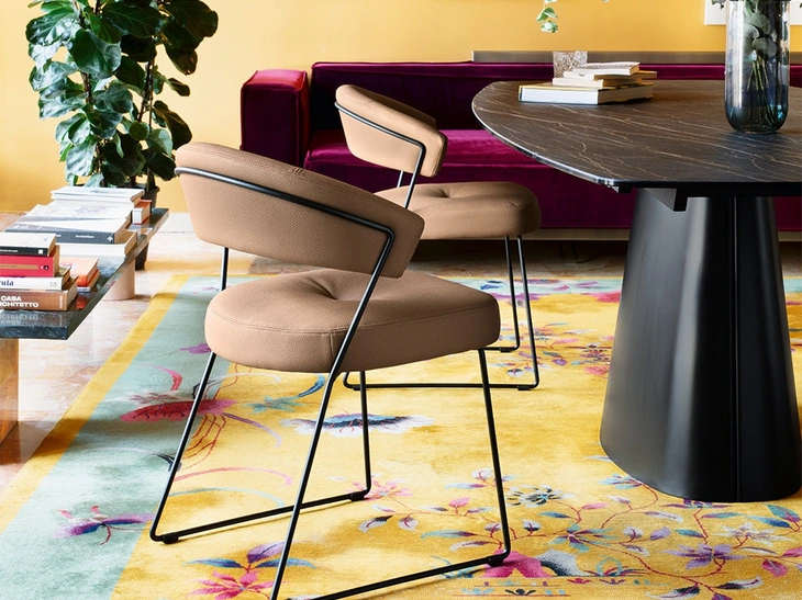 Sedia in ecopelle Ny Anniversary di Connubia