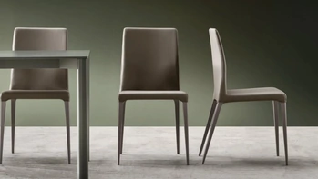 Sedia Dakota in ecopelle di Maronese