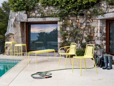 Sgabello in metallo Easy di Connubia
