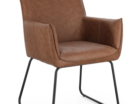 Sedia Evelyn in pelle di Bizzotto