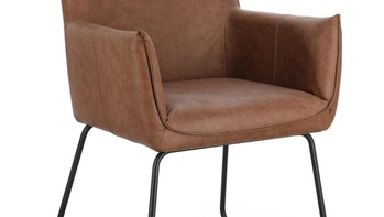 Sedia Evelyn in pelle di Bizzotto