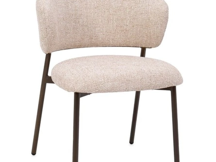 Sedia Prisca in tessuto imbottito di Bizzotto