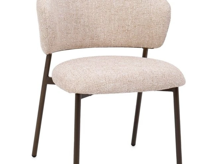 Sedia Prisca in tessuto imbottito di Bizzotto