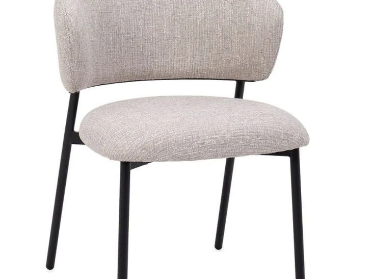 Sedia Prisca in tessuto imbottito di Bizzotto