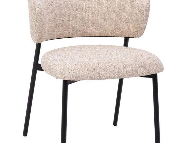 Sedia Prisca in tessuto imbottito di Bizzotto