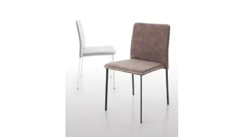 Sedia impilabile ergonomica con schienale flessibile Stella Flex di Riflessi