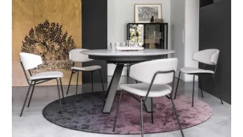 Sedia in tessuto con struttura in metallo Sophia di Calligaris