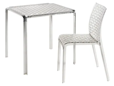 Tavolo quadrato con struttura in alluminio Ami Ami Table di Kartell