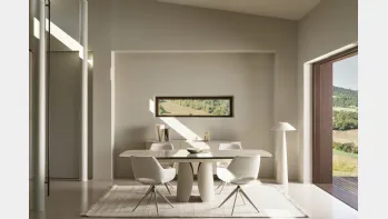 Tavolo allungabile Ardis in ceramica effetto onice di Bizzotto