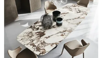 Tavolo in ceramica Skorpio Keramik di Cattelan Italia