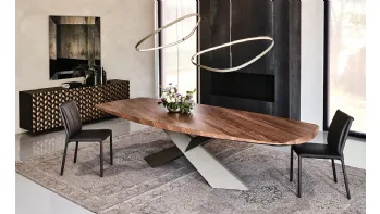 Tavolo con piano in legno Tyron Wood di Cattelan Italia