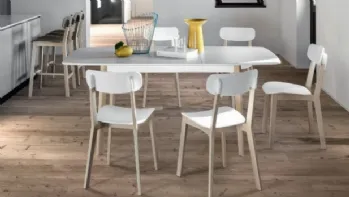 Tavolo allungabile in legno Cream Table di Calligaris