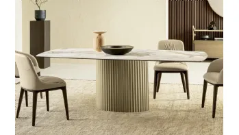 Tavolo Enea in ceramica di Riflessi