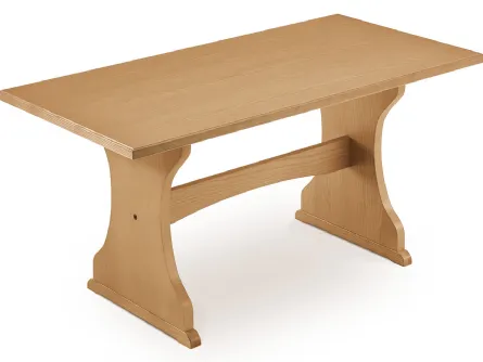 Tavolo in legno impiallacciato Fratino di Veneta Cucine