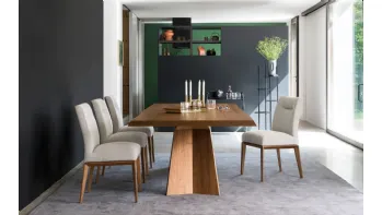 Tavolo rettangolare Icaro in rovere di Calligaris