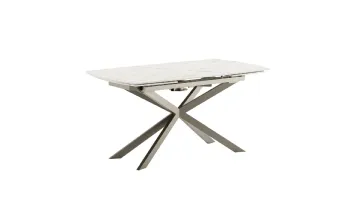 Tavolo allungabile Kanto Caranto con piano in ceramica e struttura in metallo di Veneta Cucine