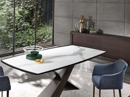 Tavolo Living in legno e ceramica di Riflessi