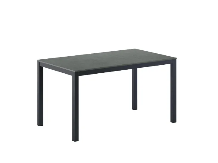 Tavolo allungabile Olimpo Caranto con piano in ceramica e struttura in metallo di Veneta Cucine